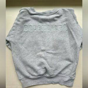 Balenciaga kids grey sweatshirt, size 4